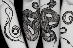 snake
constellation tattoo idea