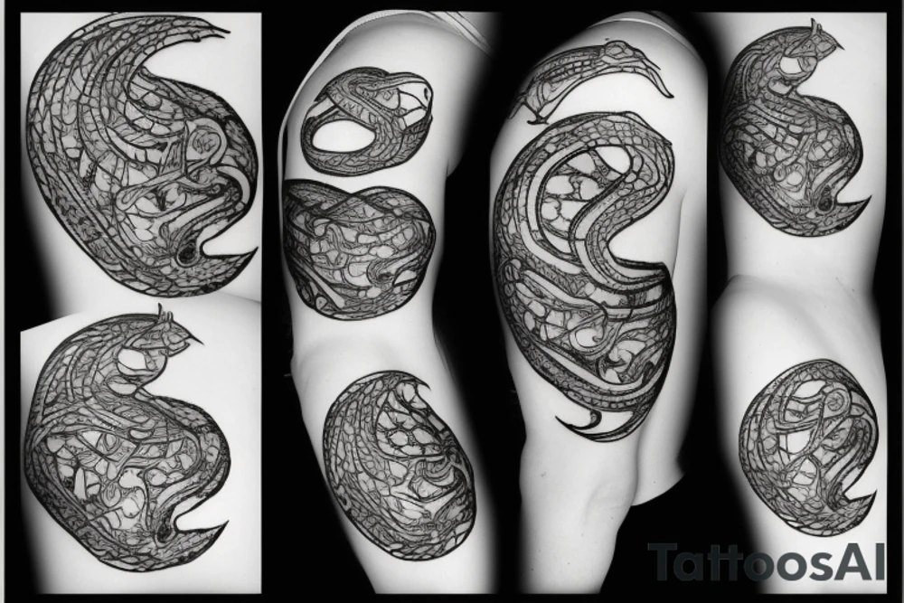 snake
constellation tattoo idea