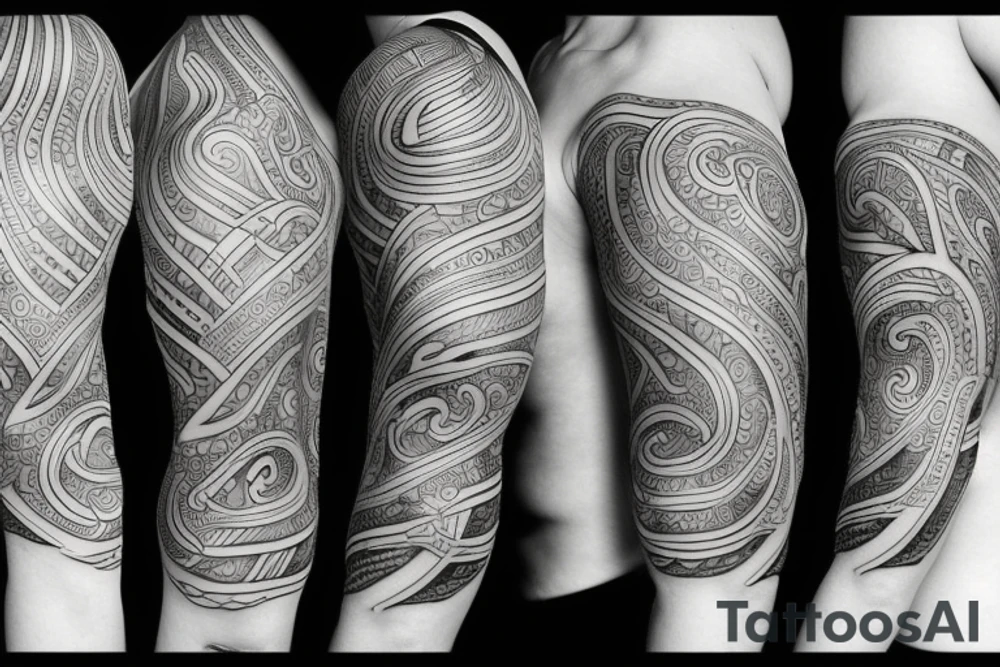 Sea freedom tattoo idea