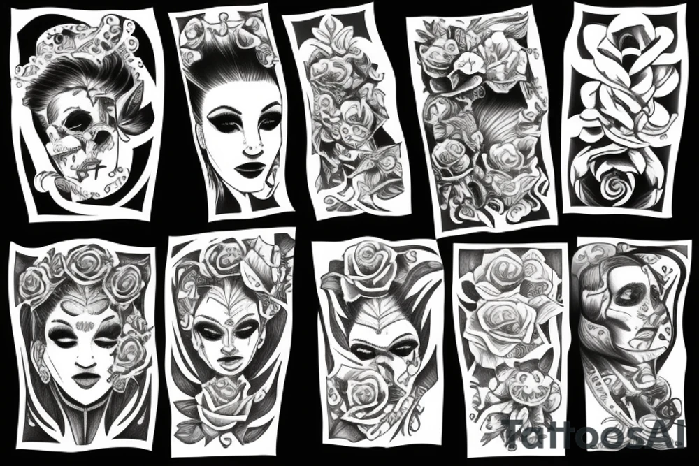 on arm over elbow tattoo idea