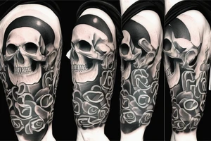 no excuses skull tattoo idea