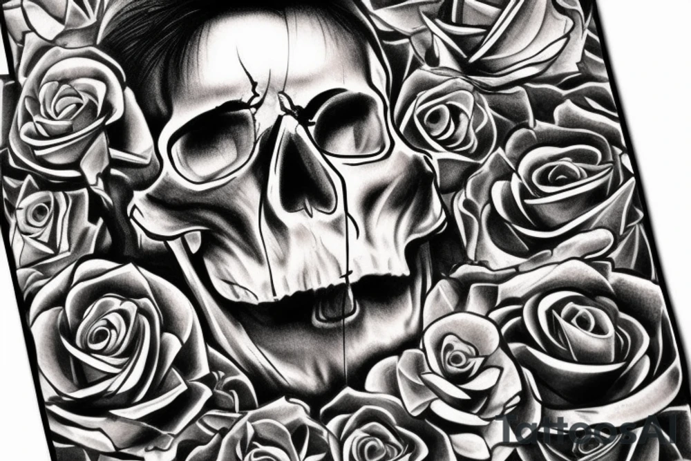 no excuses skull tattoo idea