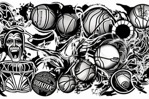 Basketball semi pro tattoo idea