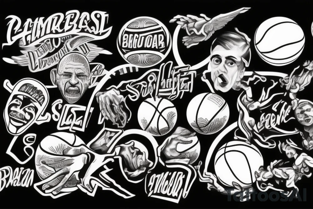 Basketball semi pro tattoo idea