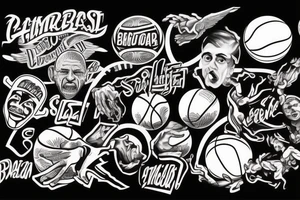 Basketball semi pro tattoo idea