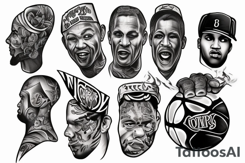 Basketball semi pro tattoo idea
