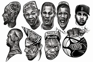 Basketball semi pro tattoo idea