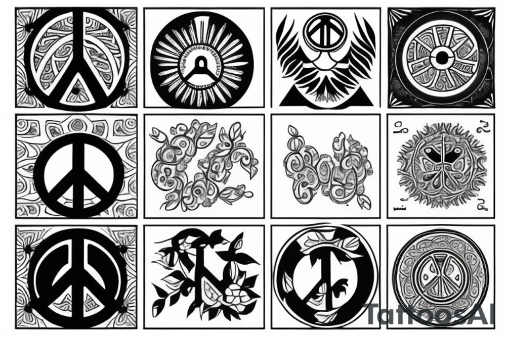 peace and strength and wisdom combined in one tattoo idea peace and strength and wisdom combined in one tattoo idea