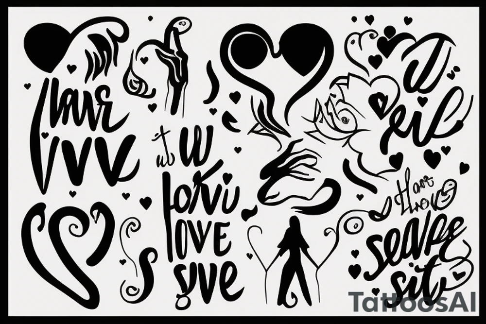 What is love besides two souls trying to heal each other tattoo idea