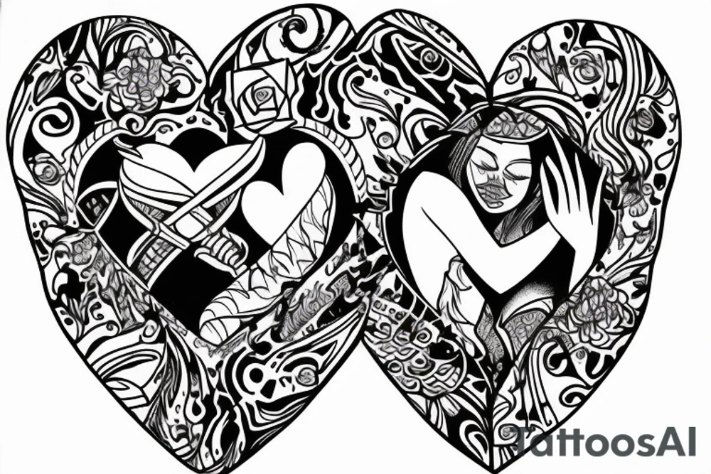 What is love besides two souls trying to heal each other tattoo idea