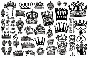 Thy strength befits a crown tattoo idea