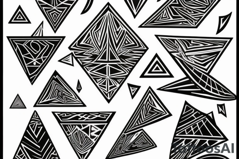 triangle, spirit tattoo idea