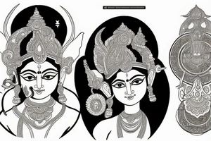 hindu mythology tattoo idea