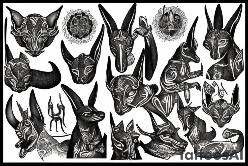 anubis tattoo idea