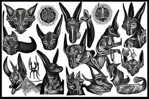 anubis tattoo idea