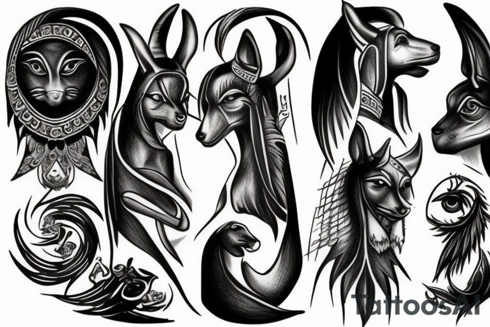 anubis tattoo idea