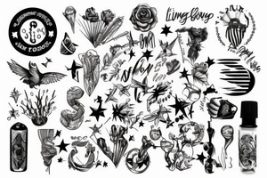 Living away from your country tattoo idea