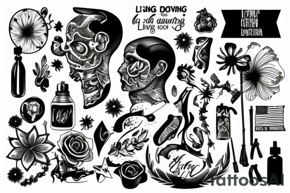 Living away from your country tattoo idea