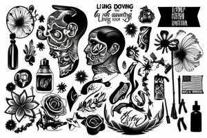 Living away from your country tattoo idea