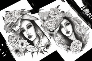 face of someone tattoo idea