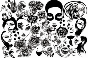 face of someone tattoo idea