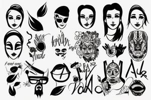 face of someone tattoo idea