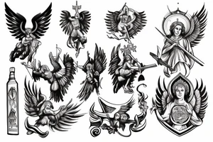 saint Michael the archangel tattoo idea