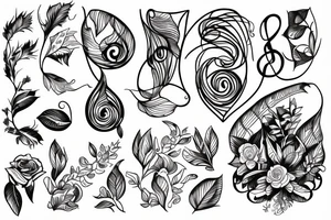 A life involving women, music, plants and design. tattoo idea