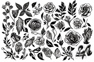A life involving women, music, plants and design. tattoo idea