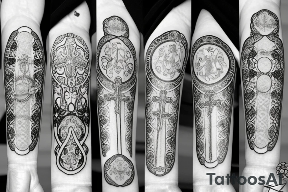 rosary beads tattoo idea