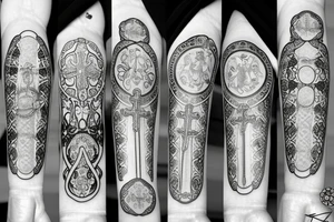 rosary beads tattoo idea