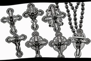 rosary beads tattoo idea