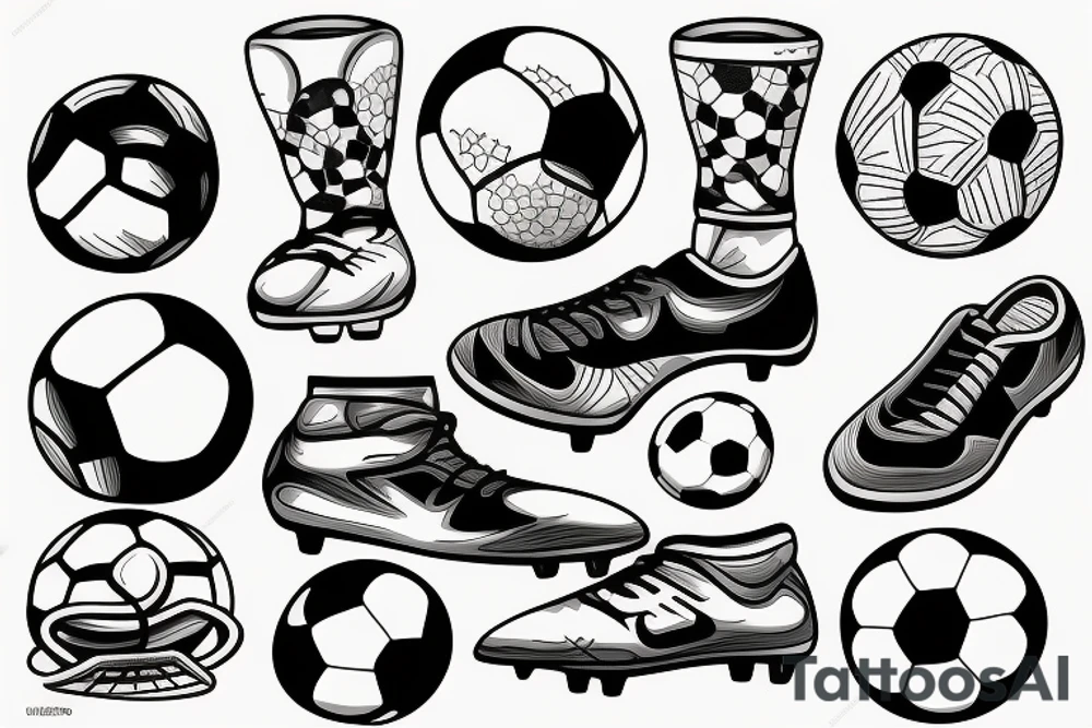 Soccer player tattoo idea