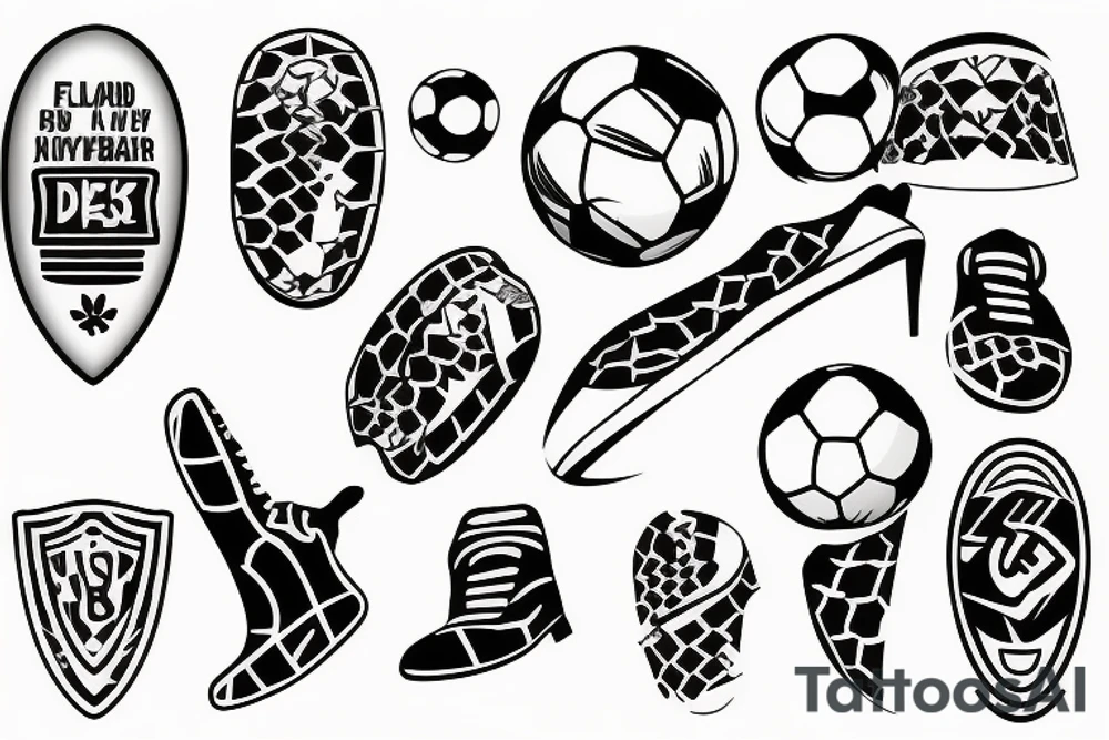 Soccer player tattoo idea