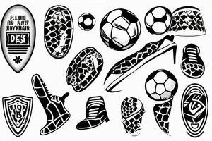 Soccer player tattoo idea