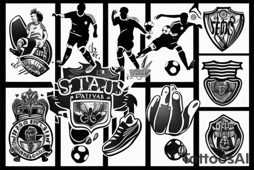 Soccer player tattoo idea