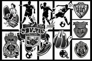 Soccer player tattoo idea