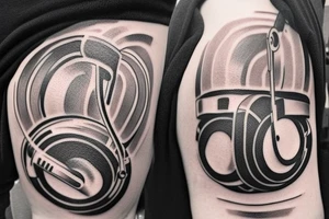 Music/DJ themed tattoo, could potentially include headphones. Also an avicii fan so maybe a knod to him tattoo idea