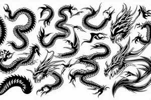 "pspsps" with dragon tattoo idea