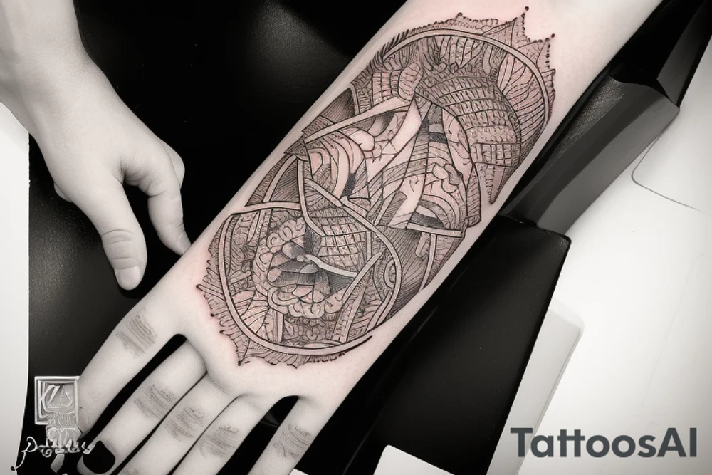 Draw a realistic tattoo that fits the palm that symbolizes a love for food tattoo idea