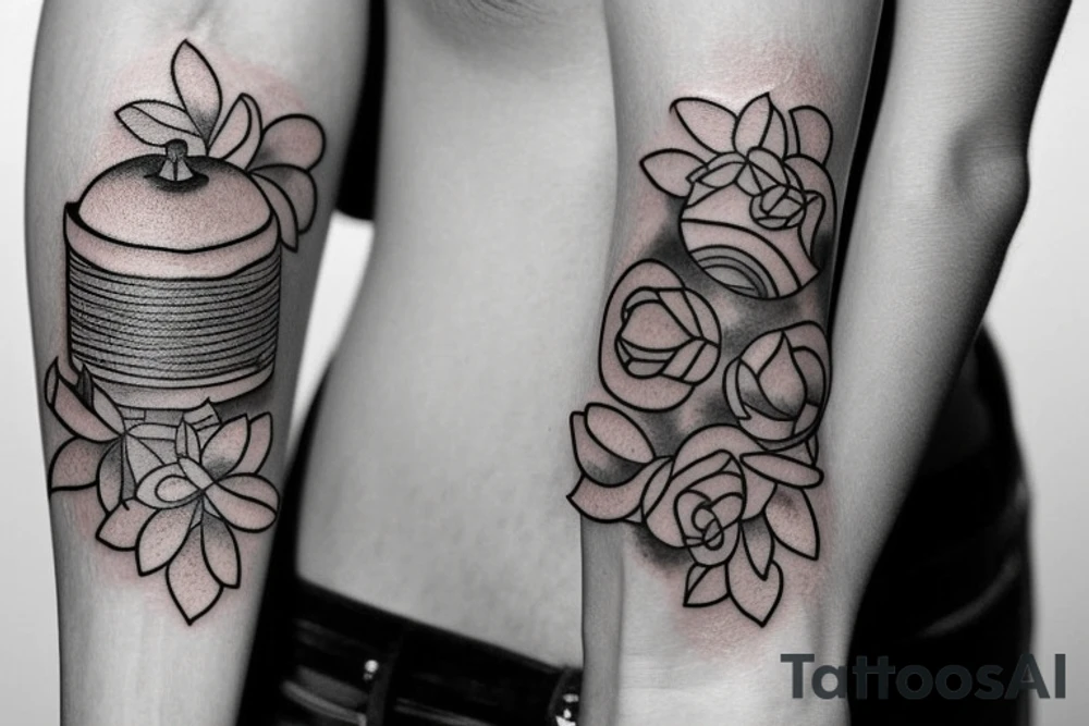 Draw a realistic tattoo that symbolizes a love for food tattoo idea