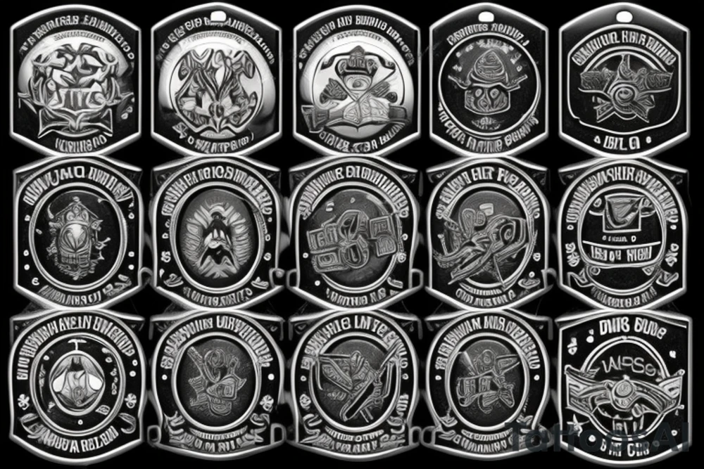 dog tags for all branches of the military tattoo idea