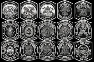 dog tags for all branches of the military tattoo idea