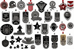 military dog tags tattoo idea