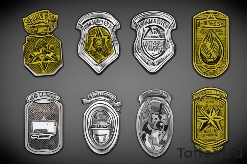 military dog tags tattoo idea