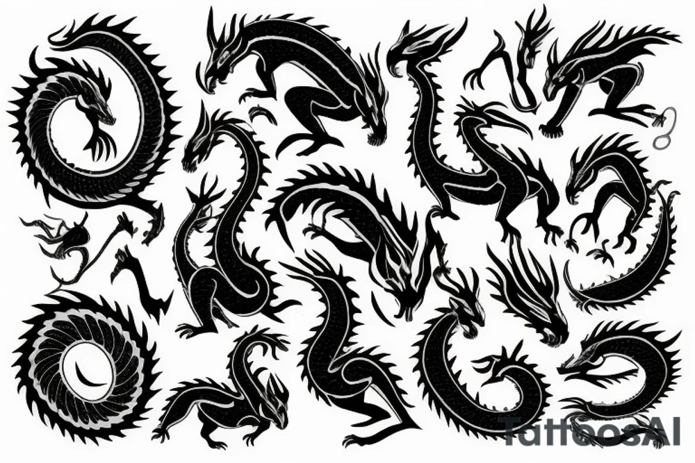 life dragon tattoo idea