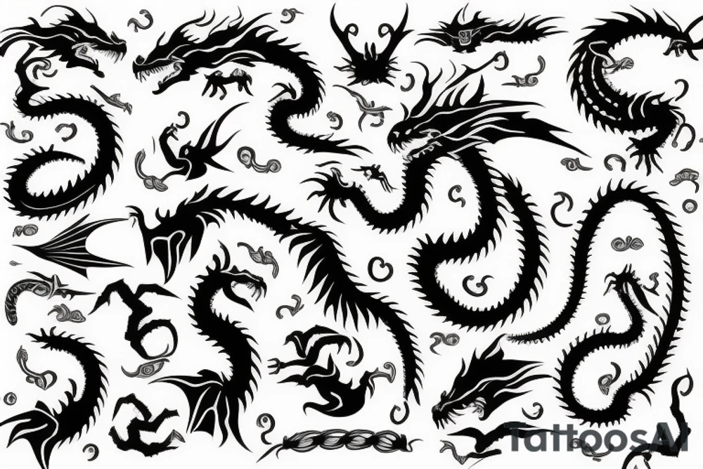 life dragon tattoo idea