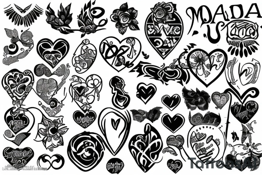 mdma love tattoo idea