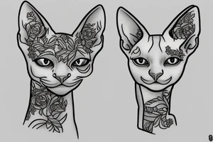 Sphynx cat tattoo idea