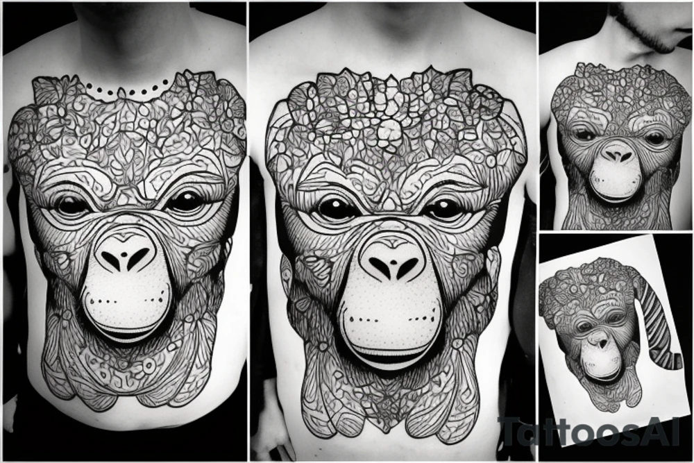 monkey with ak 47 tattoo idea